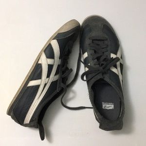 Vtg Unisex Onitsuka Tiger Mexico 66 Grey White Red